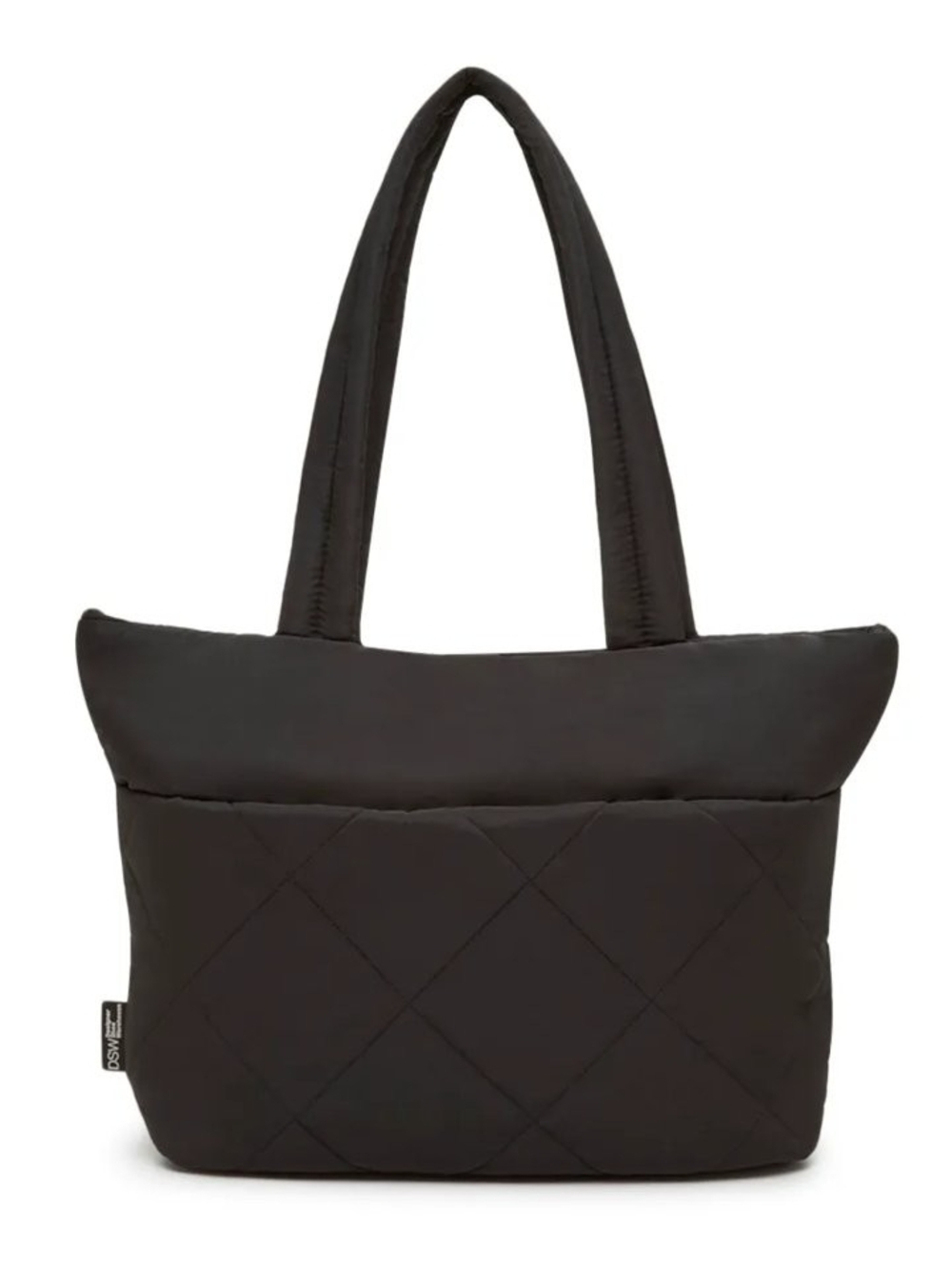 DSW Quilted Puffer Tote - Black